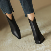 Simple Solid Color And Nude Ankle Boots For Women - Fashionner